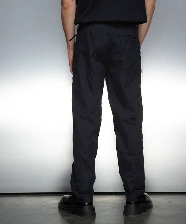 A Cold Wall Blue sweatpants with a logo patch