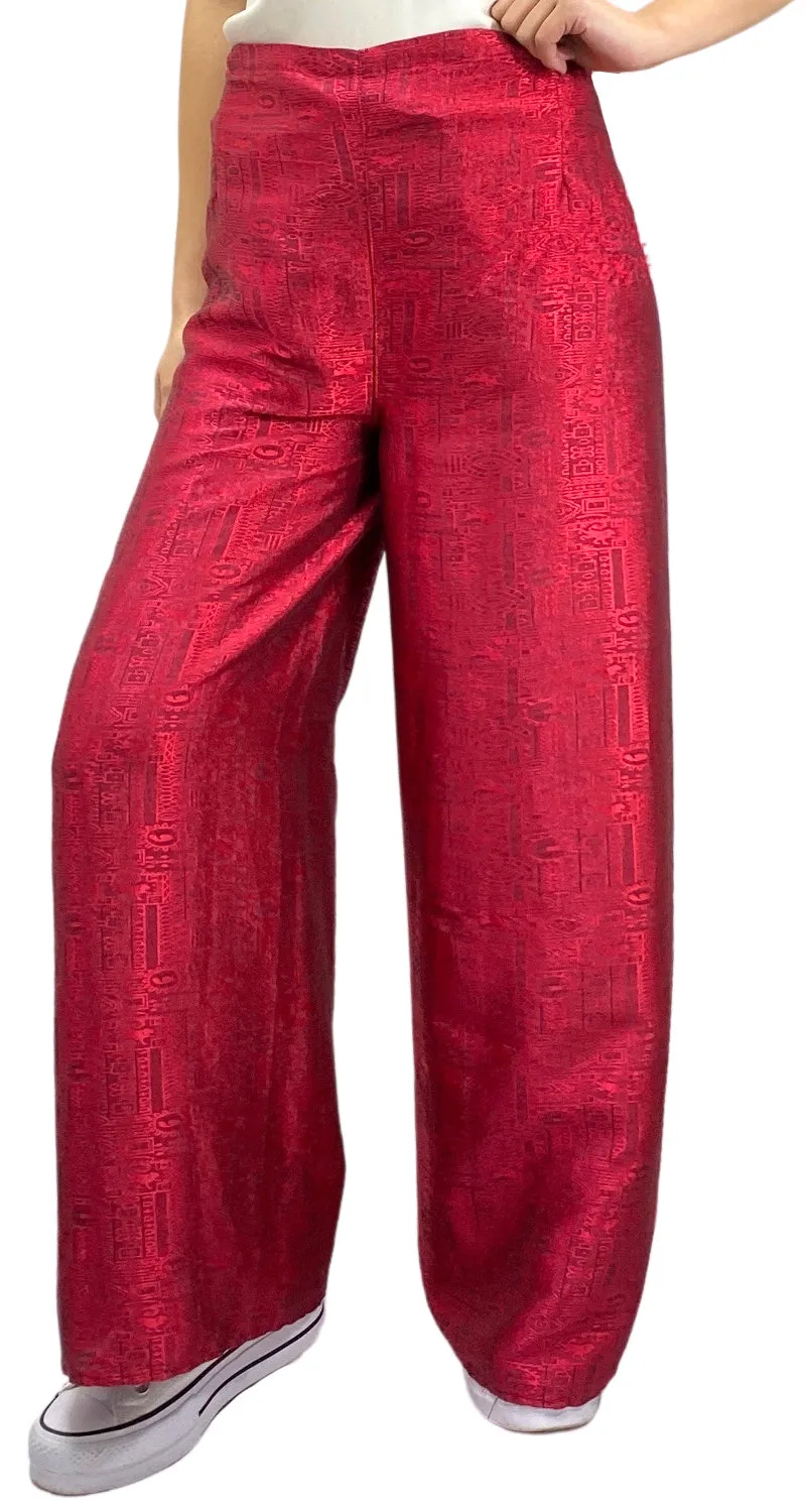 A MEDIDA Pantalón Wrap Rojo