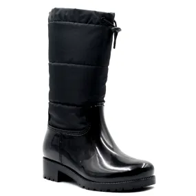 Alquimia Botas de Agua Ajustable Negro Mujer