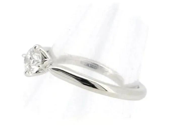 & Other Stories Anillo de diamante de platino PT950 de segunda mano 0.26ct tamaño 9 en excelente estado 