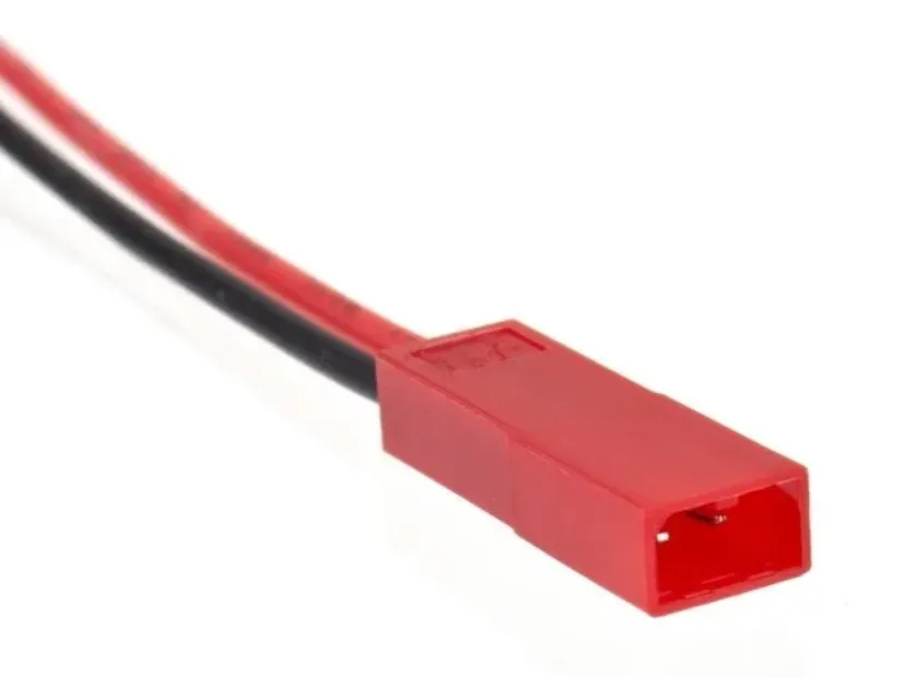 CABLE 100MM CON PLUG JST 2 PINES MACHO