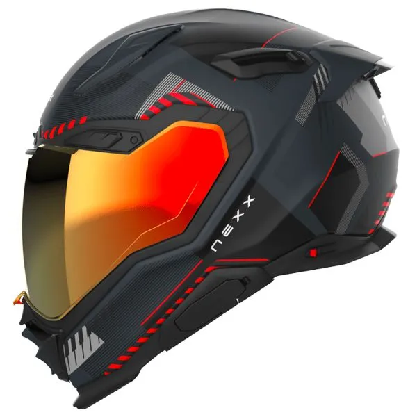 Casco Nexx X.WST3 Fluence Grey Red Matt 