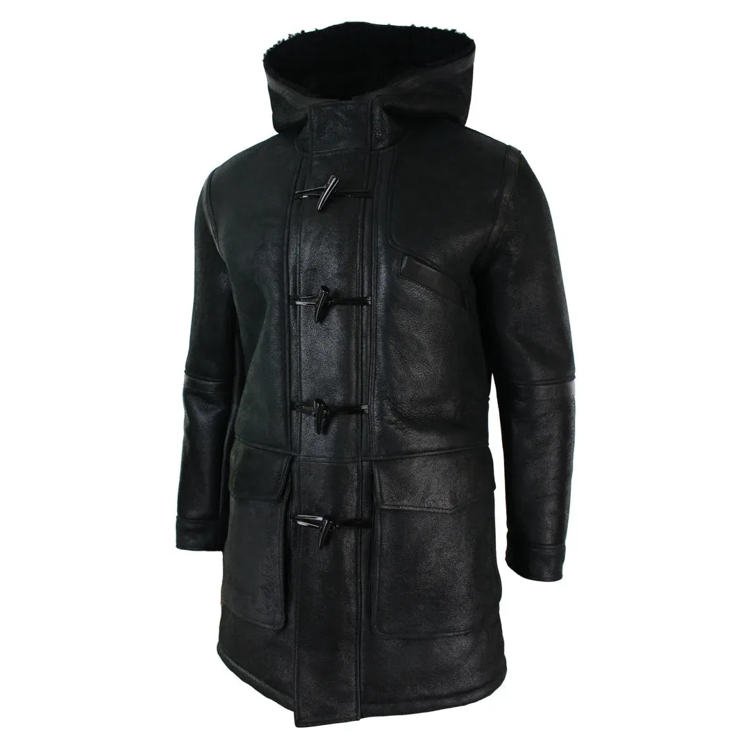 Chaqueta 3/4 para caballero auténtica cuero de oveja ideal para invierno