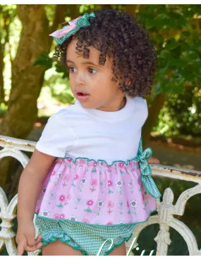 Conjunto Camiseta y Cubre Niña Lolittos Moda Infantil Colección Rubí