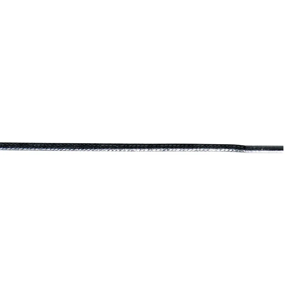 Cordón Fino Encerado Negro 75 cm
