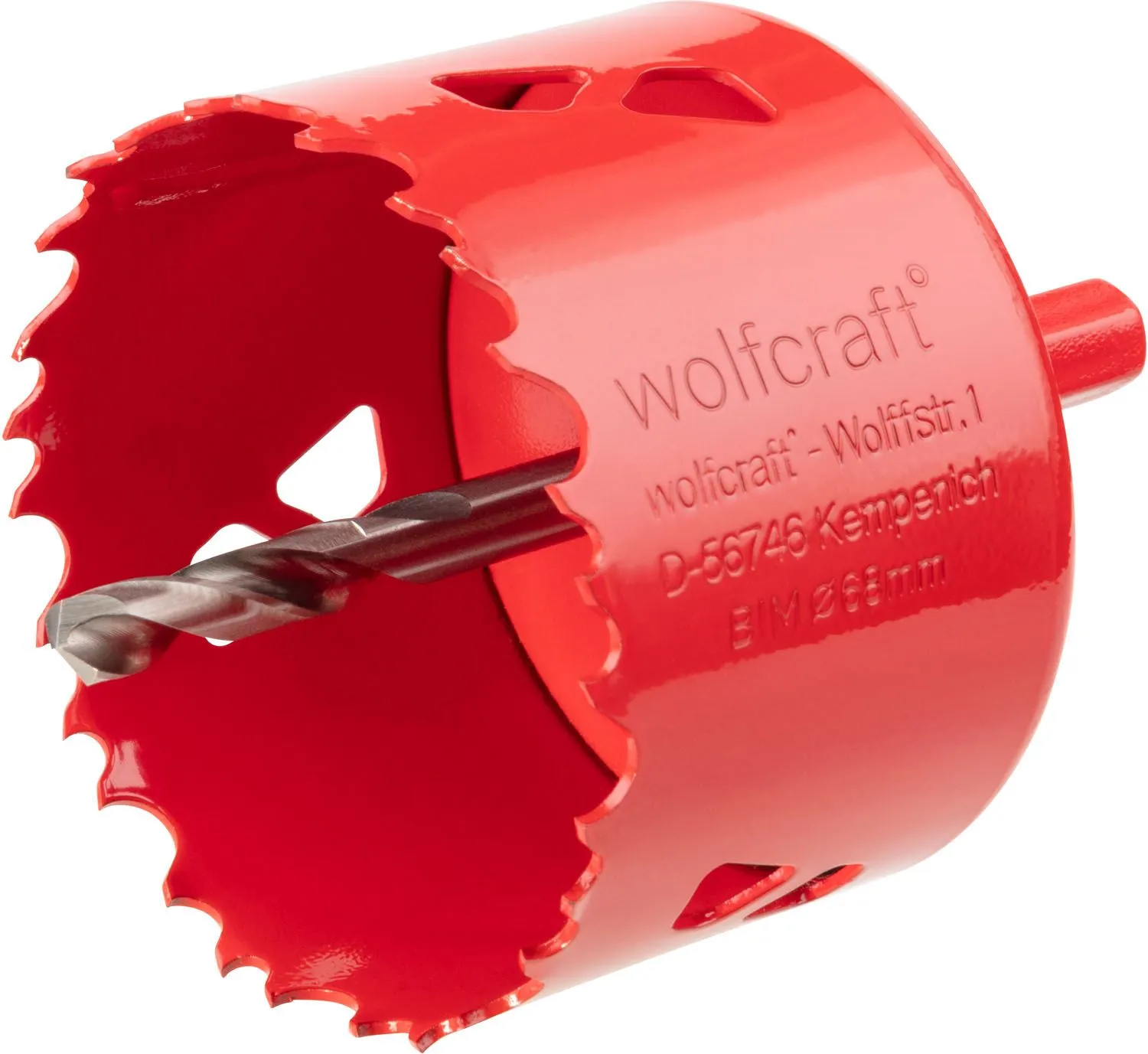Corona perforadora adaptador broca piloto ø 068mm bimetal wolfcraft