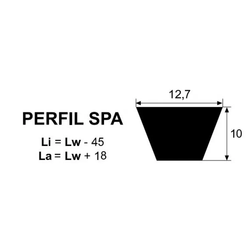 Correa trapecial spa-4500 REXON