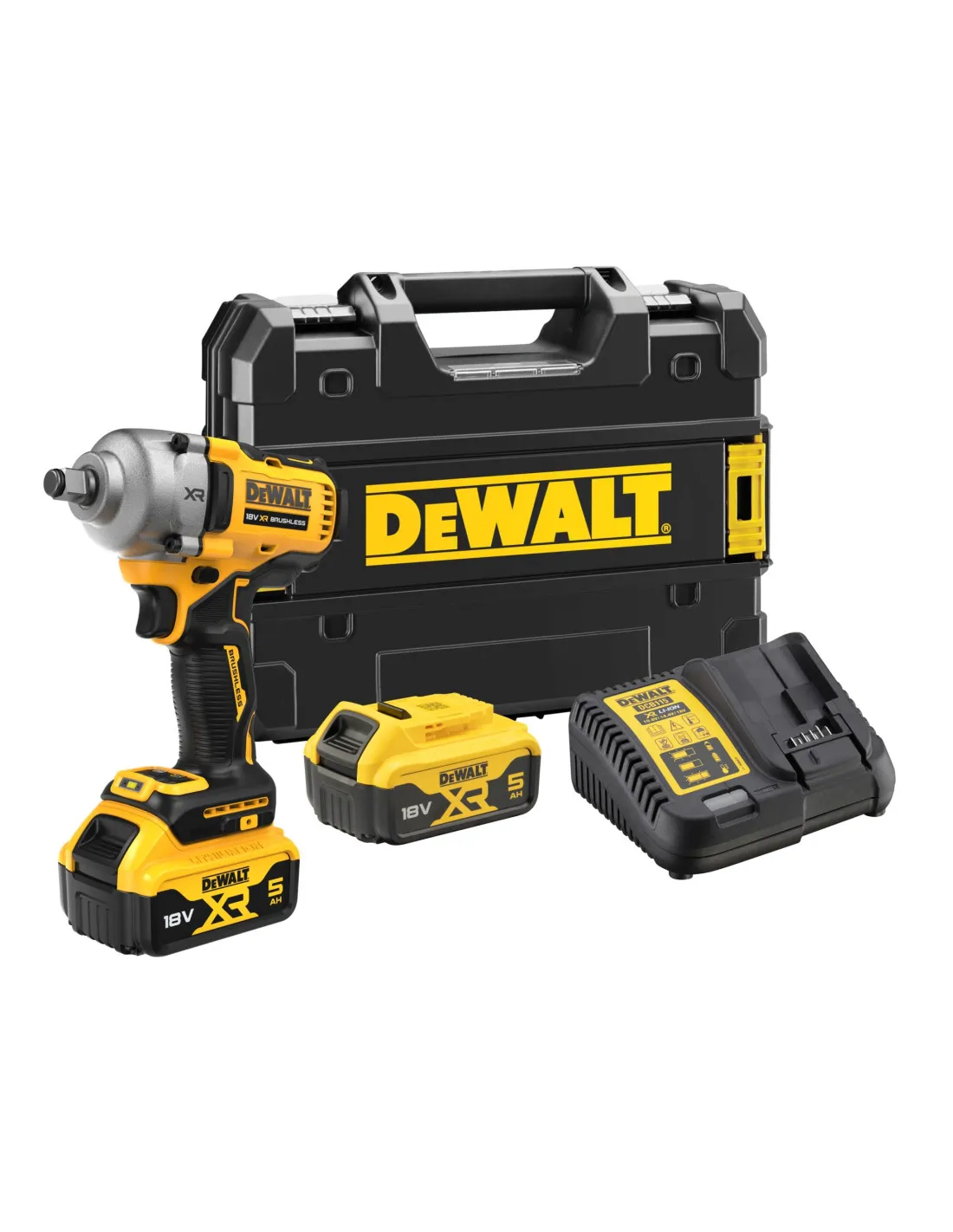DEWALT LLAVE IMPACTO BATERIA XR 18V 1/2" DCF891P2T-QW 813Nm