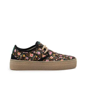 GOODALL Zapatilla vegana flores negras GOO007