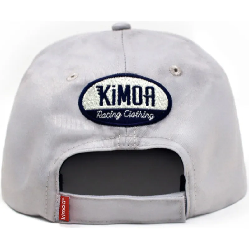 Gorra plana gris ajustable Racing 14 de Kimoa