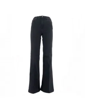 JACOB COHEN Pantalones Birkin Palazzo Mujer - Negro