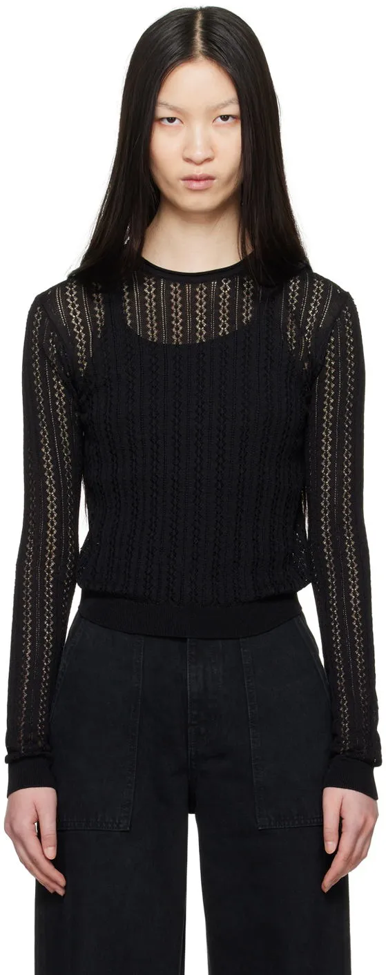 Khaite The Colleen Black Sweater