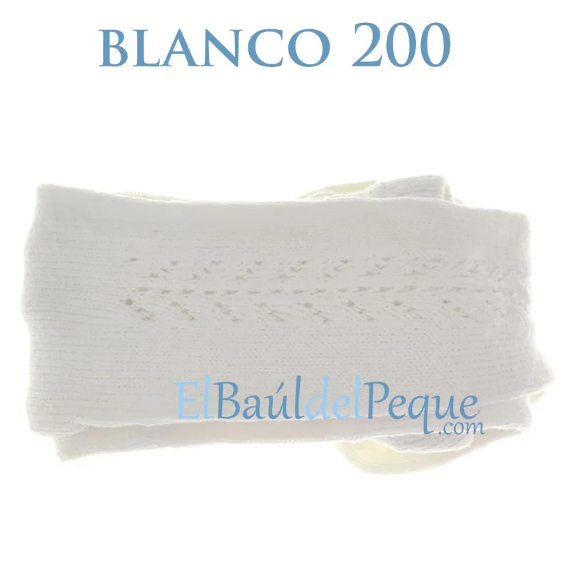 Leotardo Calado Lateral Blanco 200 Algodón Cálido de Cóndor