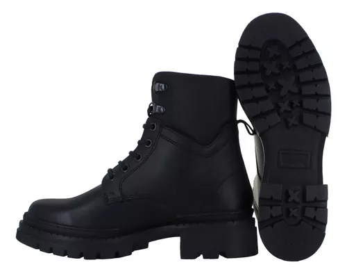 Levis Bota Militar Vestir Casual Ajustable Piel Mujer 89577