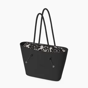 O bag urban adamascada negro
