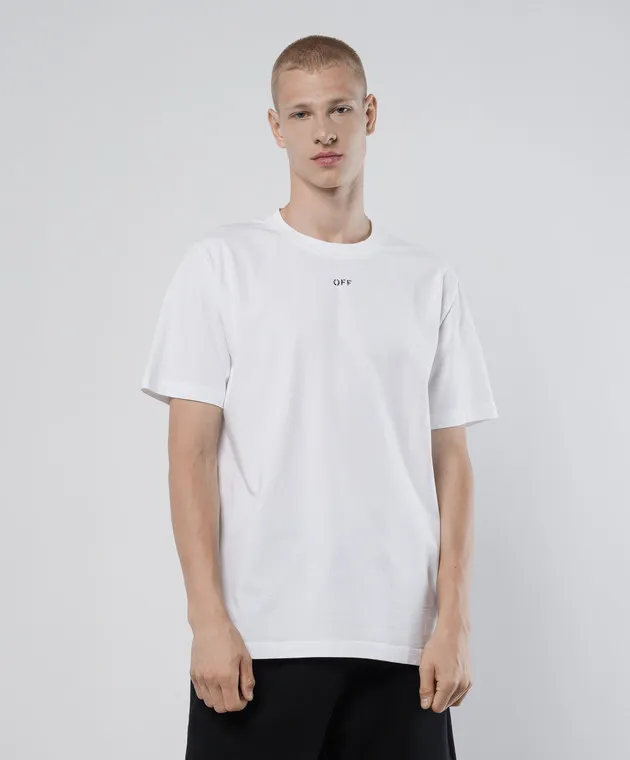 Off-White White t-shirt with logo print