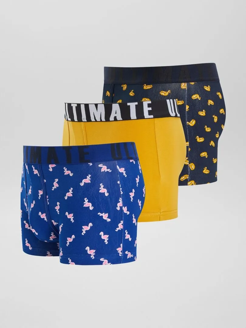 Pack de 3 boxers de fantasía - AZUL
