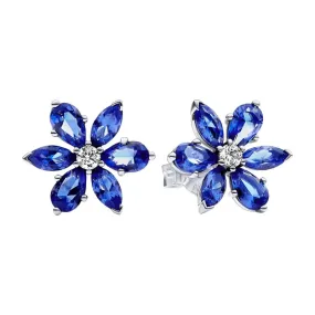Pendientes Pandora Herbario Azul Brillante 292407C01