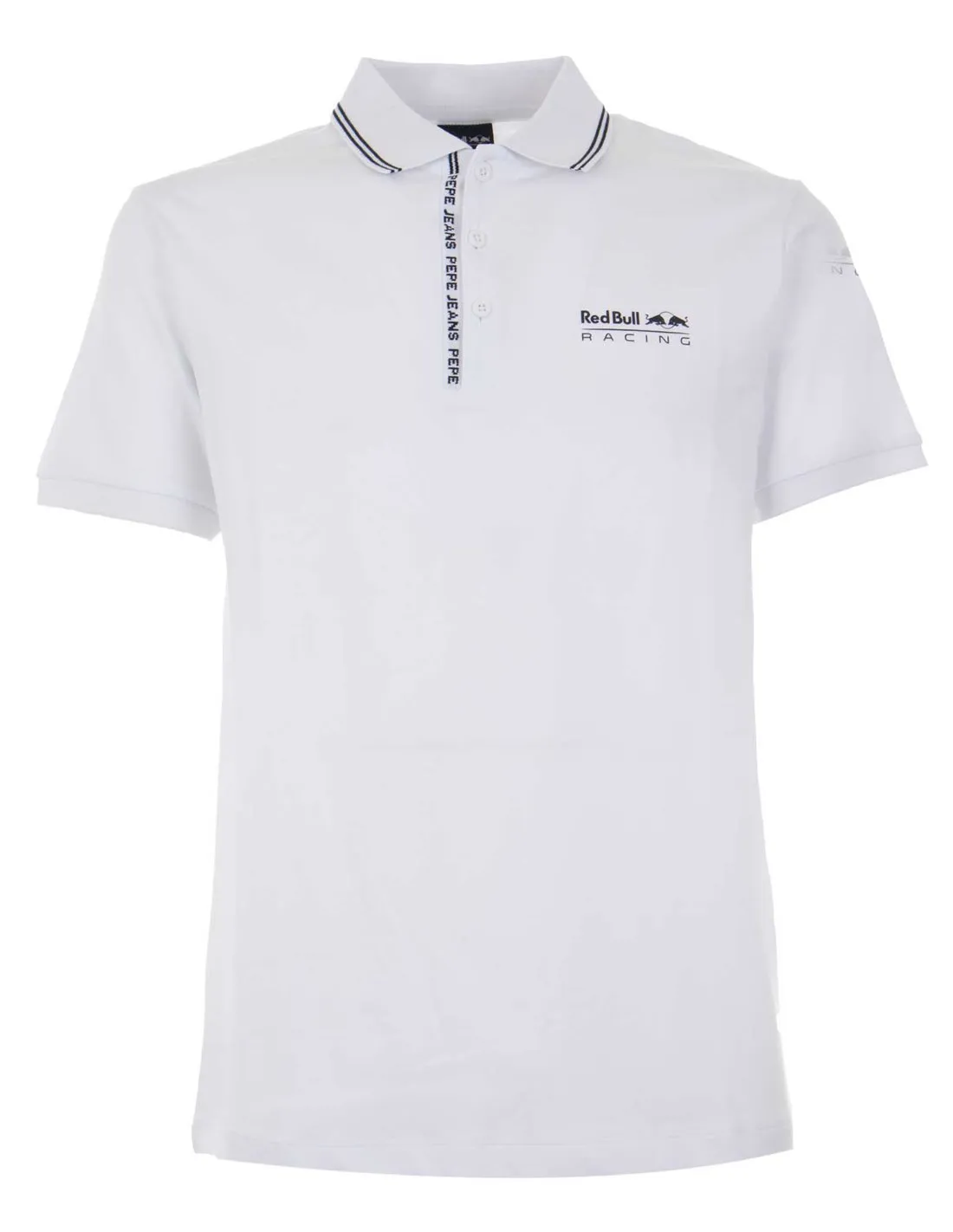 PEPE JEANS - Polo blanco Red Bull Racing Tipped Logo Polo RM540001 Hombre