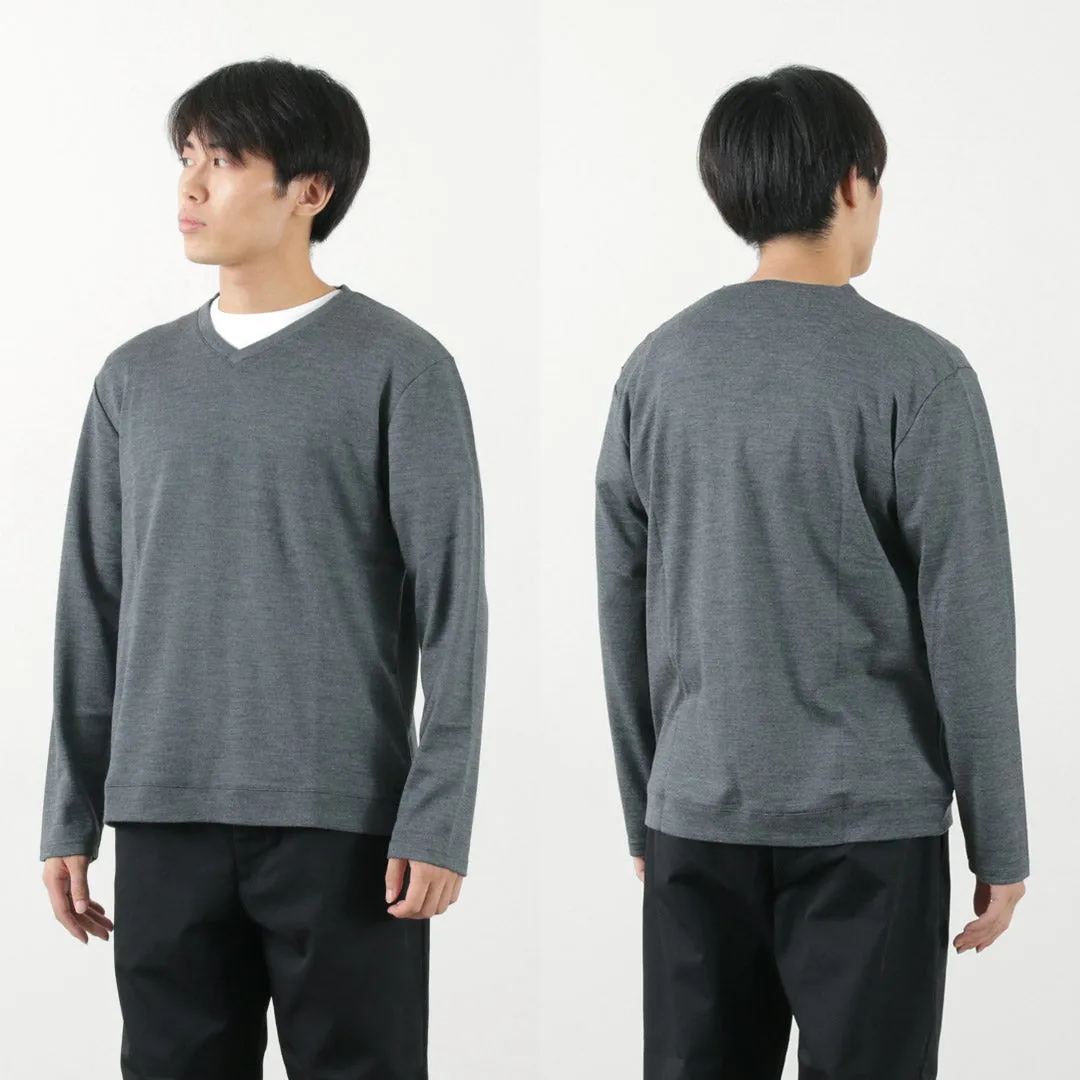 Re hecho en Tokio Japón / Dress Wool Knit V-Eck
