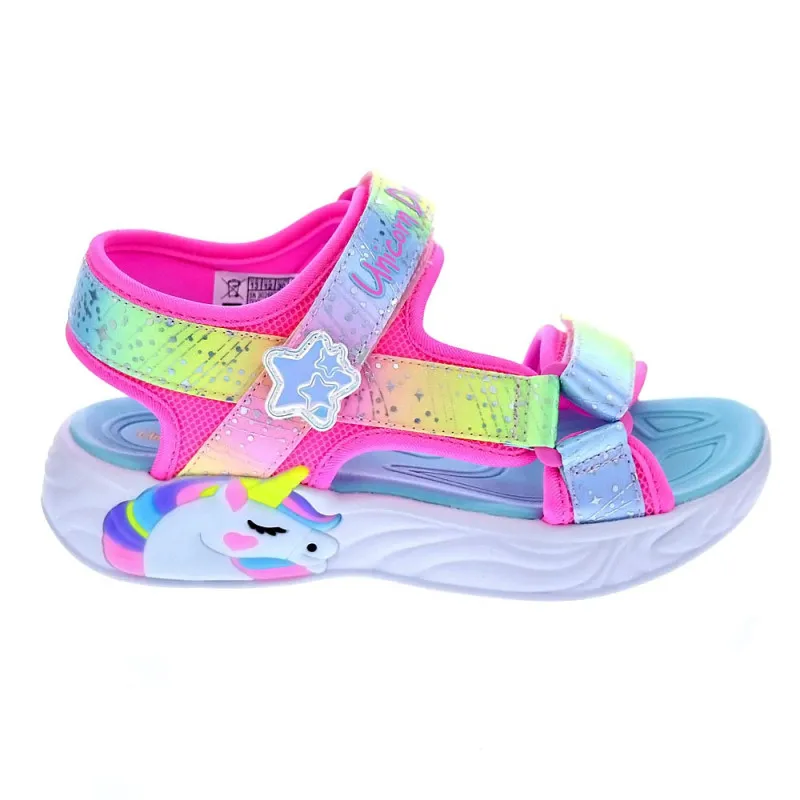 Skechers Sandalias Niña Unicorn Blanco