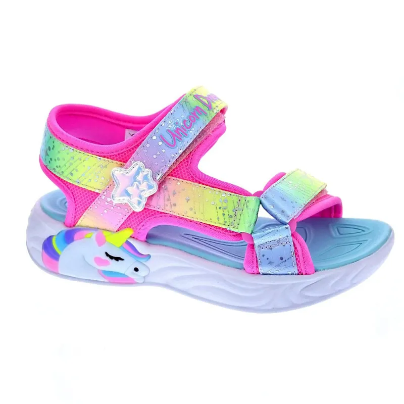 Skechers Sandalias Niña Unicorn Blanco