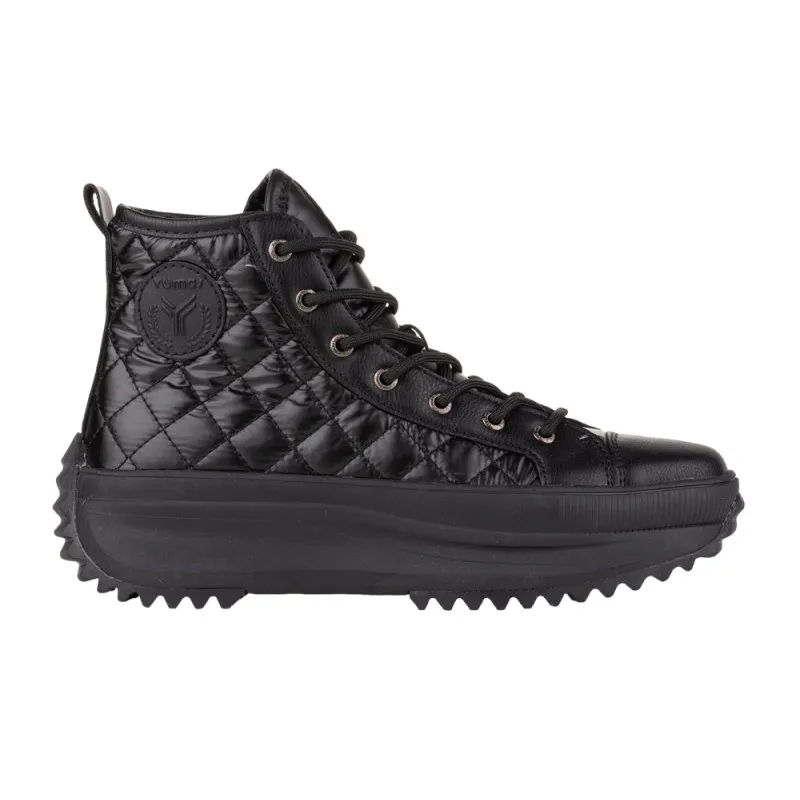 Sneaker Botín Mujer Madeleine Negro Plantilla Confort. Yumas