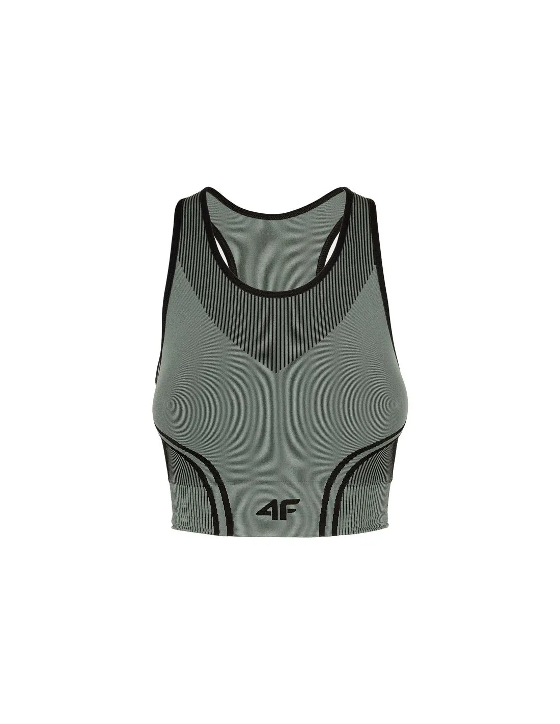 Sujetador deportivo de yoga 4F negro Mujer