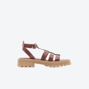 The Woven Chunky Sandal Sandalia Casual Mujer Freeport SFCC Marrón